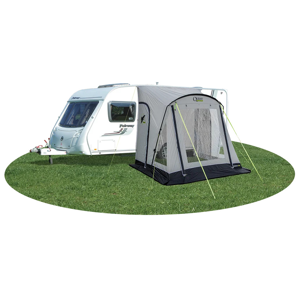 Falcon Pro 220 Poled Porch Awning - Mid Grey (A3500-MG)