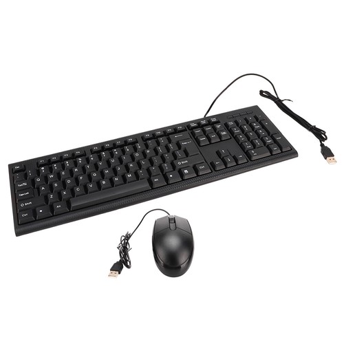 Cmk858 Usb Keyboard And Mouse Set 104 Keys Computer Keyboard 1600Dpi Mouse Set - Picture 1 of 24