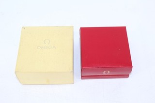 Caja Reloj T Omega con Caja Exterior de Cartón con Etiqueta Original Vintage