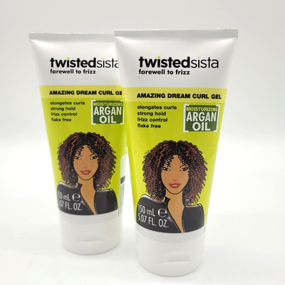 Twisted Sista Dream Curl Gel 5.07 FL OZ Lot of 2 Curl Defining Anti-Frizz Hold