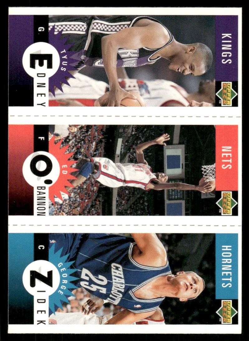 1996-97 Collector's Choice #M71/M53/M10 Edney/O'Bannon/Zidek Basketball Card