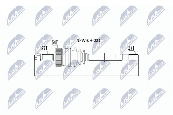 NTY Antriebswelle NPW-CH-021 FüR Cherokee Jeep ZJ XJ TJ ZG Wrangler 1 2 4X4 Tdi-image