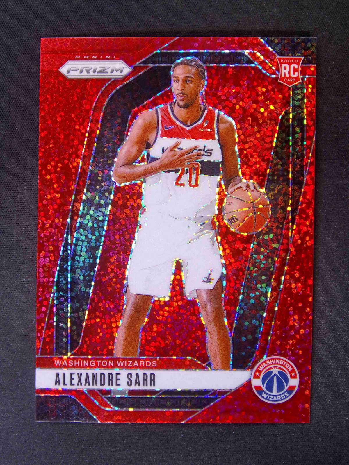 2024-25 Panini Prizm Alexandre Sarr #264 RC Rookie Red Sparkle