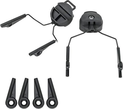 ARC Rail Adapters Accessories for Walker Electronic Earmuffs,1Pair Black Mountin