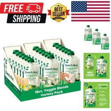 Baby Food Pouches Variety Pack, Veggie Purees, 3.5 oz 18 Pack