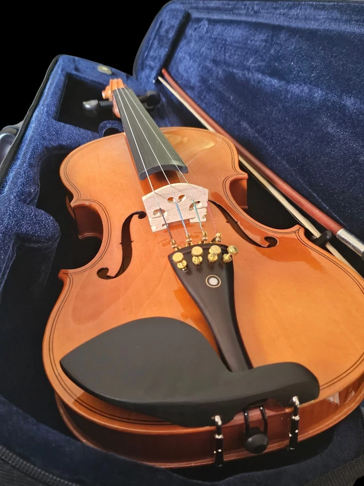 VIOLINS-BANKRUPTCY- NEW ADULT 4/4 FLAMED SOLID CONCERT VIOLIN/FIDDLE-GERMAN - Image 3 of 4