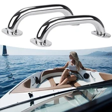 2 Pcs Boat Handrail,Stainless Steel Grab Handles Heavy Duty Marine Rail Grab ...