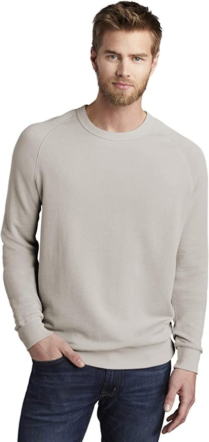 Мужская махровая рубашка Hanes Alternative выстиранная 9575CT светло-серая 3XL 3790₽