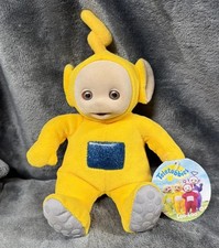 Vintage Eden Teletubbies Laa Laa Yellow Plush Bean Bag 8" Soft Toy 1998 New