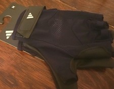 adidas Sportswear Training Gloves Half Finger Gym Running Glove Black NWT II5598