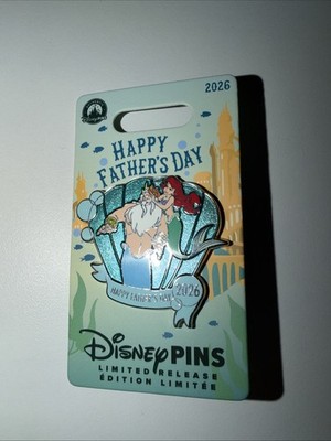 Disney Happy Father s Day Pin 2026 - Arielle & Triton