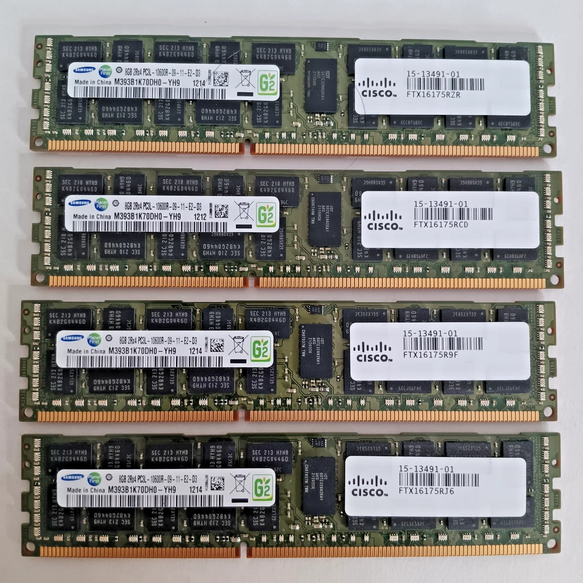 Samsung PC3-10600 (DDR3-1333) Bus Speed Registered Network Server