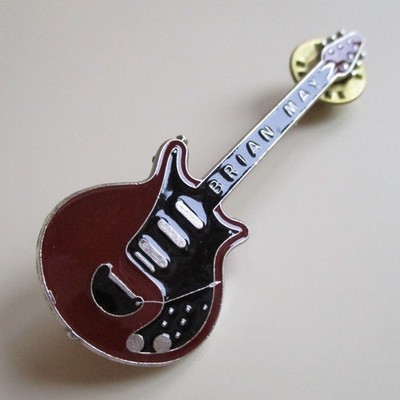 Queen Brian May Official 1993 Guitar Red Special Metal / Enamel Pin Badge