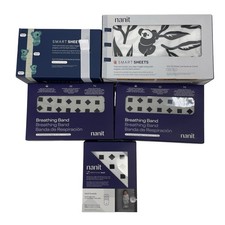 Essentials Set Nanit Smart Sheets White/Pebble Gray  Breathing Bands 0-24months
