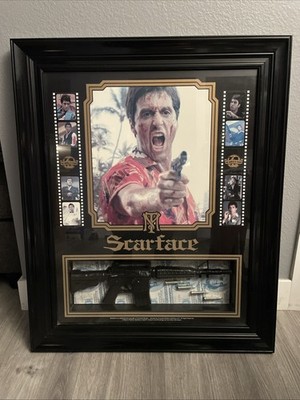 Scarface Framed Glass Poster