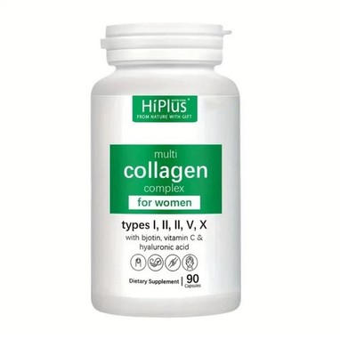 Collagen Capsules  Collagen Peptide Type I/II/III/V/X Complex for women