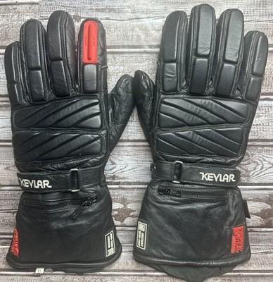 Tour Master Leather Gloves Made With Kevlar Hipora Zipper Pocket Size XL VGC