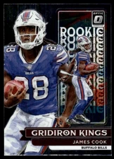 2022 Donruss Optic Rookie Gridiron Kings James Cook RC Buffalo Bills #RGK-12