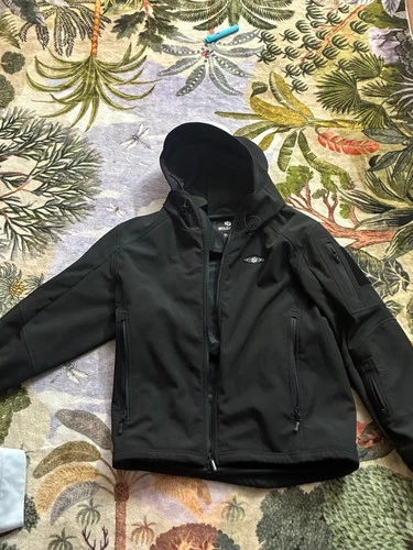 WASOTO Men's Softshell Hooded Tactical Jacket Full Zip Fleece Lined Size M - product listing photo