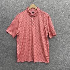 Greg Norman Performance Polo Play Dry Men's Peach Golf Polo Shirt, XL, NEW