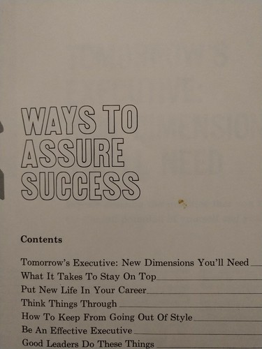 WAYS TO ASSURE SUCCESS BY NATION'S BUSINESS 1965 PAPERBACK BOOK 32 PGS VINTAGE - Picture 11 of 12