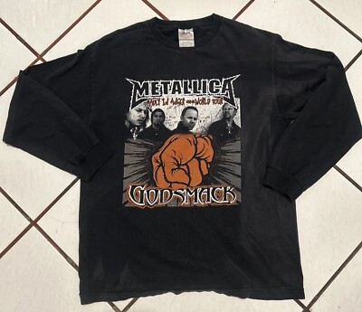 Metallica x Godsmack Madly In Anger With the World Tour T Shirt L