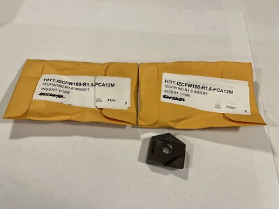 Moldino Carbide Drill Inserts IZCFW160-R1.6 PCA12M Qty 2