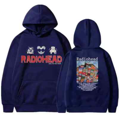 2 Sided Hoodie Radiohead Band Hoodie Hail To The Thief the album