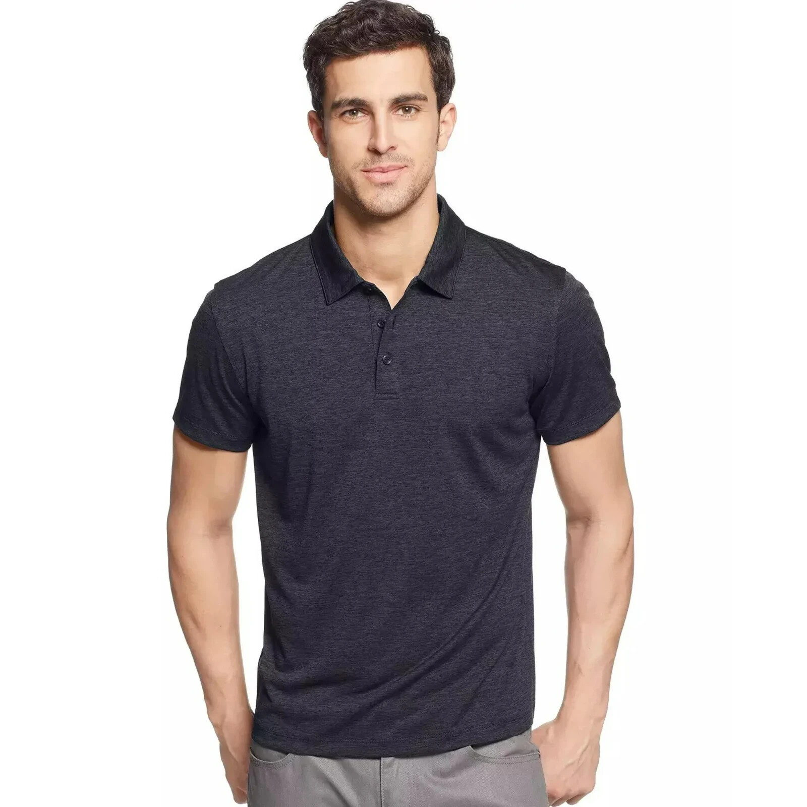 Футболка-поло Alfani Мужская Small Kettle Серая Маленький размер 5990₽