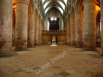 Photo 6x4 The nave, Gloucester Cathedral Lovely to see this superb buildi c2009