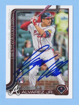 NACHO ALVAREZ JR. - Signed/Autographed 2025 Topps RC Card #223