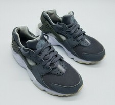 Nike Air Huarache Run GS Youth 5Y Running Shoes Gray White