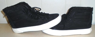 vans fleece high tops