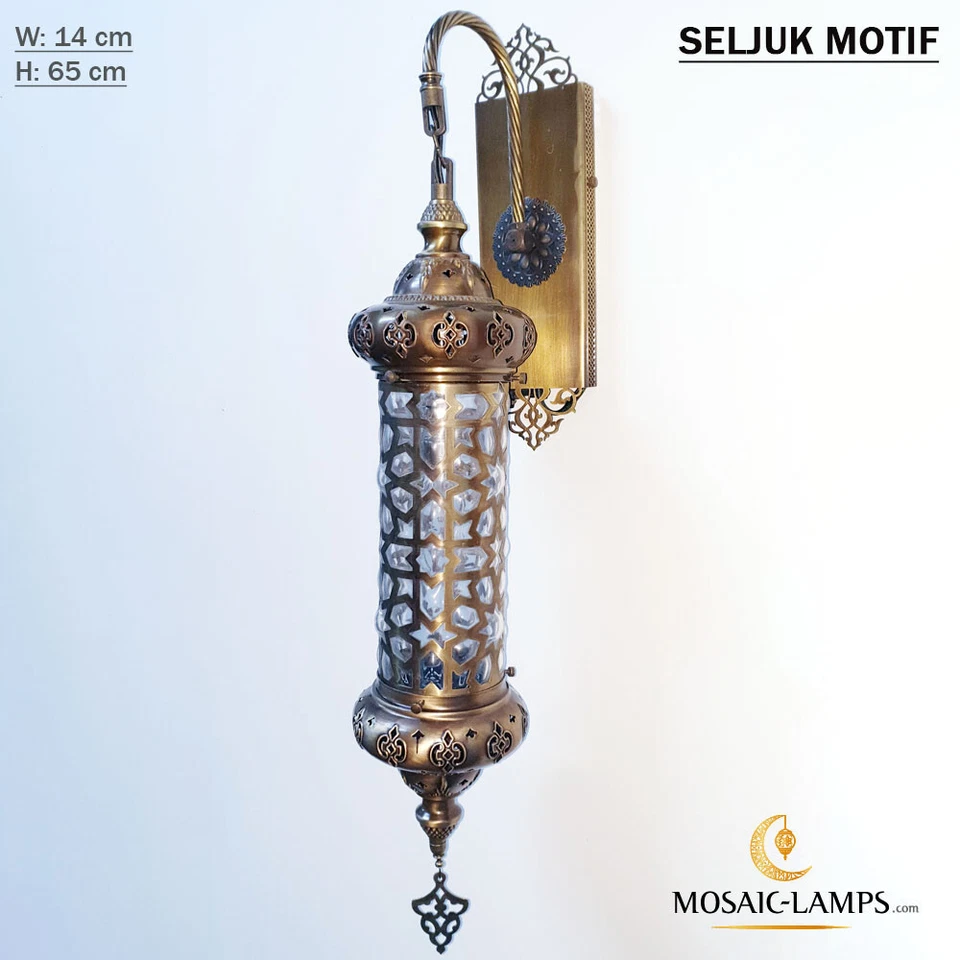 Apliques de techo para dormitorio de baño, lámparas de pared sopladas, luces de pared marroquíes Foto 3 de 4