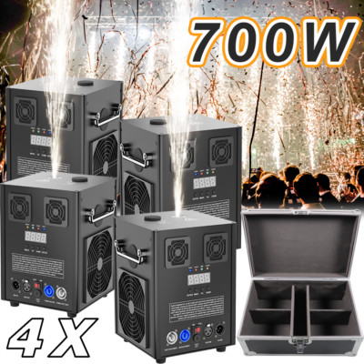 4PCS 700W Large Cold Spark Firework Machine Stage Effect DMX Machine Party Disco