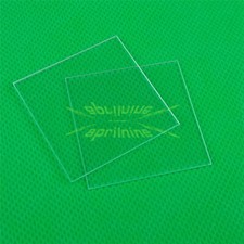 NEW 5PCS FUSED SILICA QUARTZ GLASS SHEET 37 37 1MM JGS1 DOUBLE SIDED POLISHING
