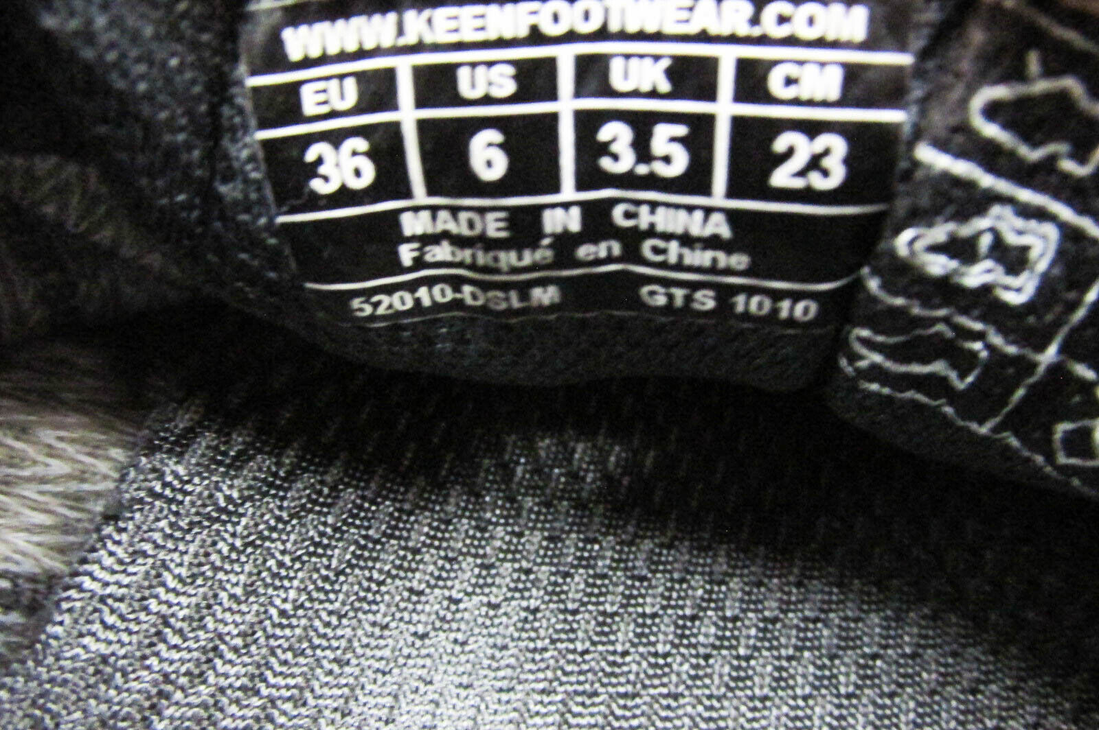 Scarpe da donna Keen Tryon taglia 6M sneaker da trekking impermeabili sportive usate vq