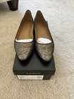 Talbot's Ruby1 Black Gold Jacques Flat Point Toe Sz 7M Excellent Condition. — photo 1