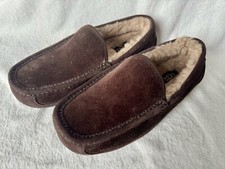 UGG Men's Slipper Ascot Corduroy II Ugg Plush Lined Driver Stout Brown Size 7