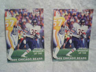 2-1989 CHICAGO BEARS FOOTBALL SCHEDULES LOT,Neal Anderson,tampa bay moss,lite be — photo 1