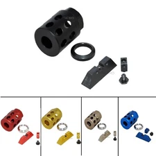 Aluminum 1/2''x28 TPI Muzzle Brake Compensator for 9MM & Gl0ck Sight Combo Kit