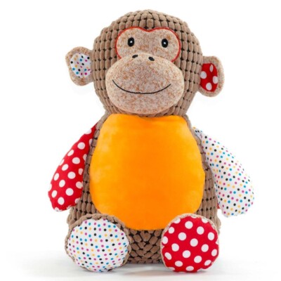 Sensory Monkey Huggles - Patterned - Stuffed Animal - Plush
