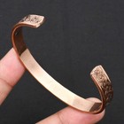 Pure Copper Magnetic Adjustable Handmade Vintage Bangle Jewelry CB-10-056 — photo 4