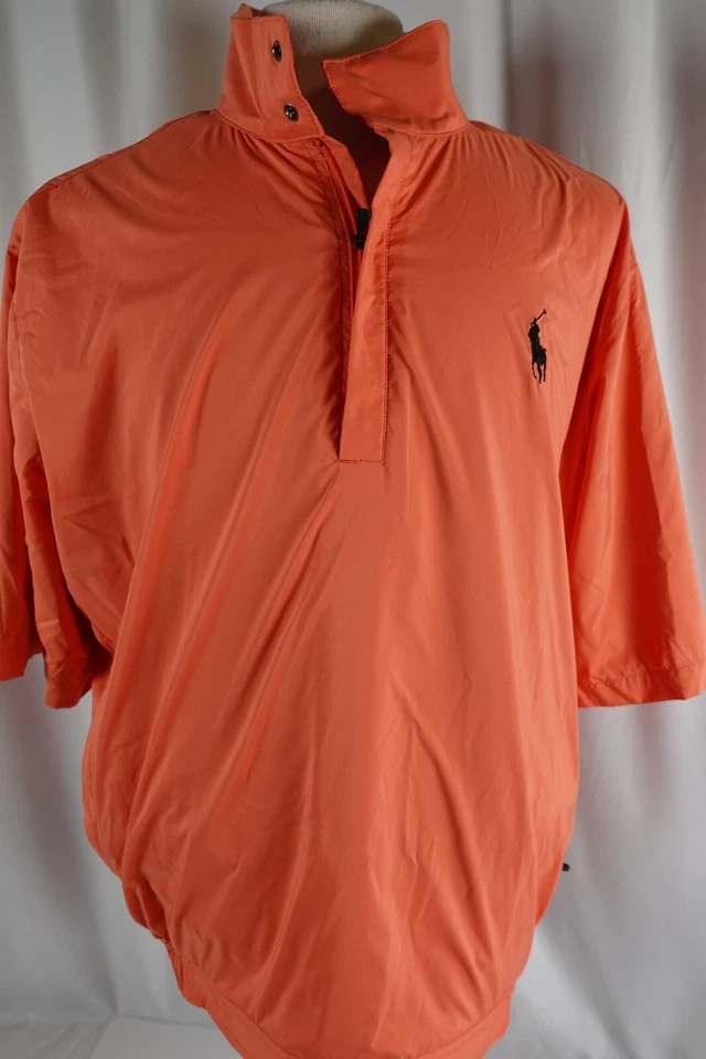 Polo Golf Ralph Lauren Mens Half Zip Pullover Size Large Orange Outdoor Casual - Image 4 of 4