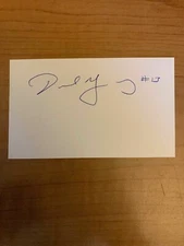 DAVID YOUNG - XAVIER BASKETBALL - AUTHENTIC AUTOGRAPH SIGNED- B4714