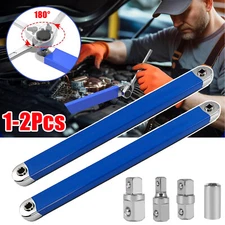 1/2Pcs Offset Extension Wrench Set Ratchet Spanner Wrench with Extender Adapter
