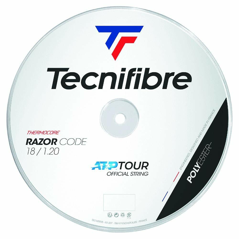 Tecnifibre RAZOR CODE Tennis String - 1.20mm/18G - 200m Reel - White