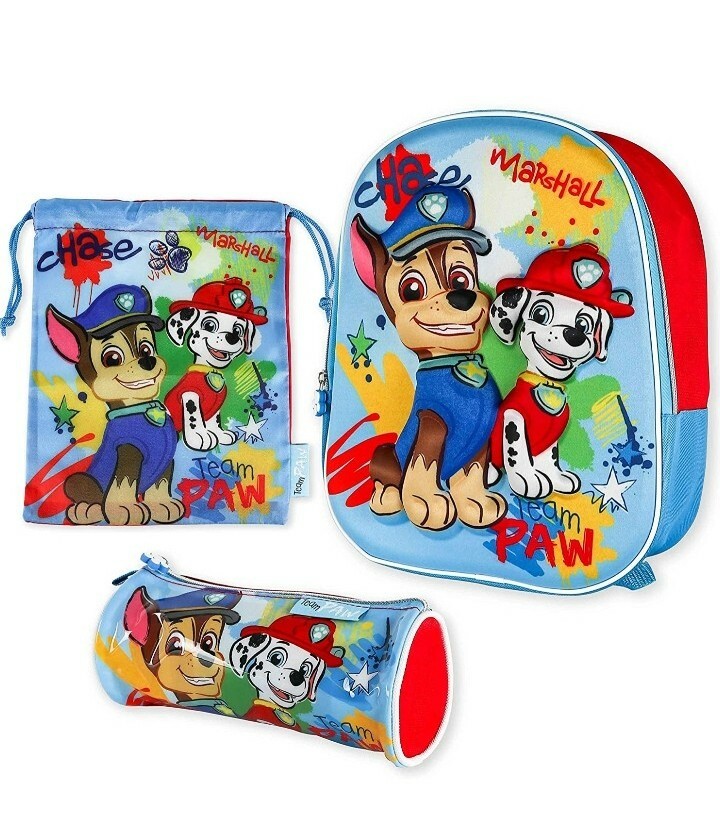 Sac à dos Pat Patrouille 3 pièces pour donner le sourire à votre enfant à la rentrée
