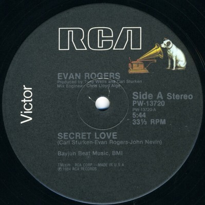 Evan Rogers - Secret Love (12'')