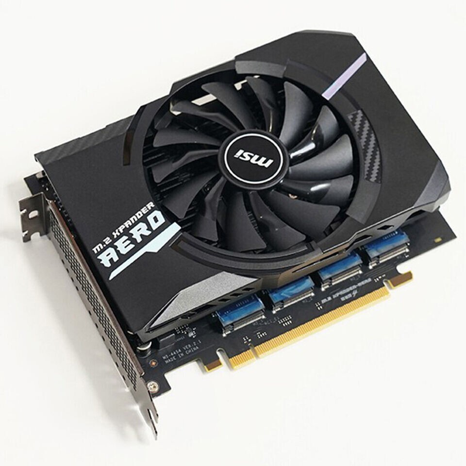MSI M.2 XPANDER-AERO 本体 MSI M.2 Expansion Card Xpander Aero Gen 4 PCIe Expander with Fan
